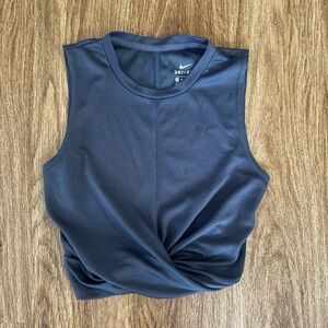 Nike Navy Twist Tank Top